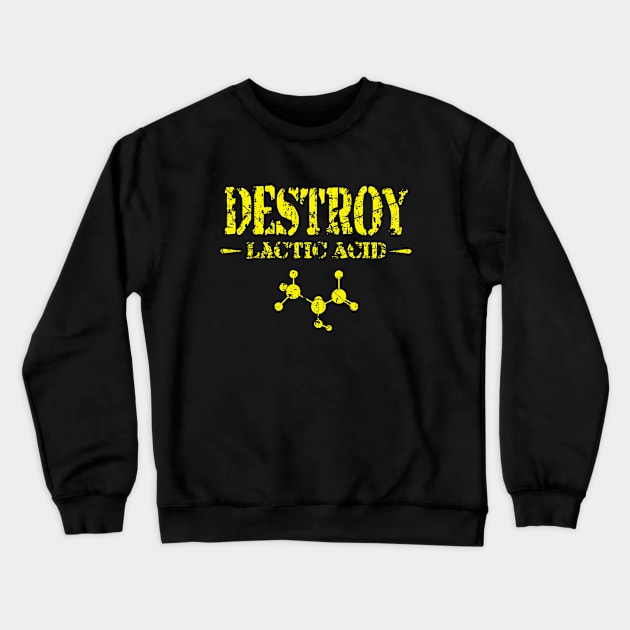 Destroy WorkOut Gym Crewneck Sweatshirt by Jonvillalta